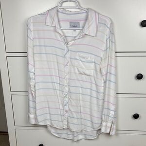 Rails Rosci Rainbow Stripe Button Down - Size S